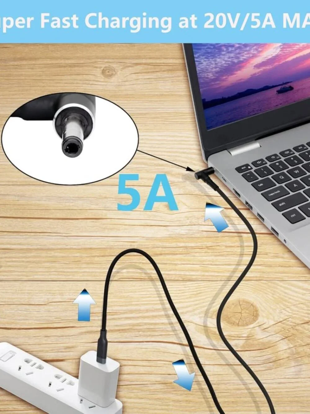 USB-C Charging Cord for Asus and Lenovo Laptops